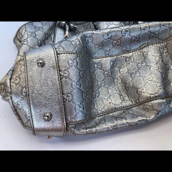 Rare Silver Gucci Guccisima Pelham - Picture 7 of 16